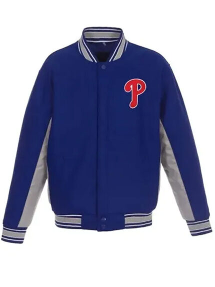 Philadelphia Phillies Blue Varsity Jacket