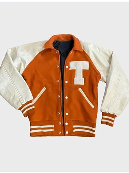 Texas Longhorn Orange Varsity Jacket